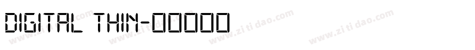 Digital Thin字体转换